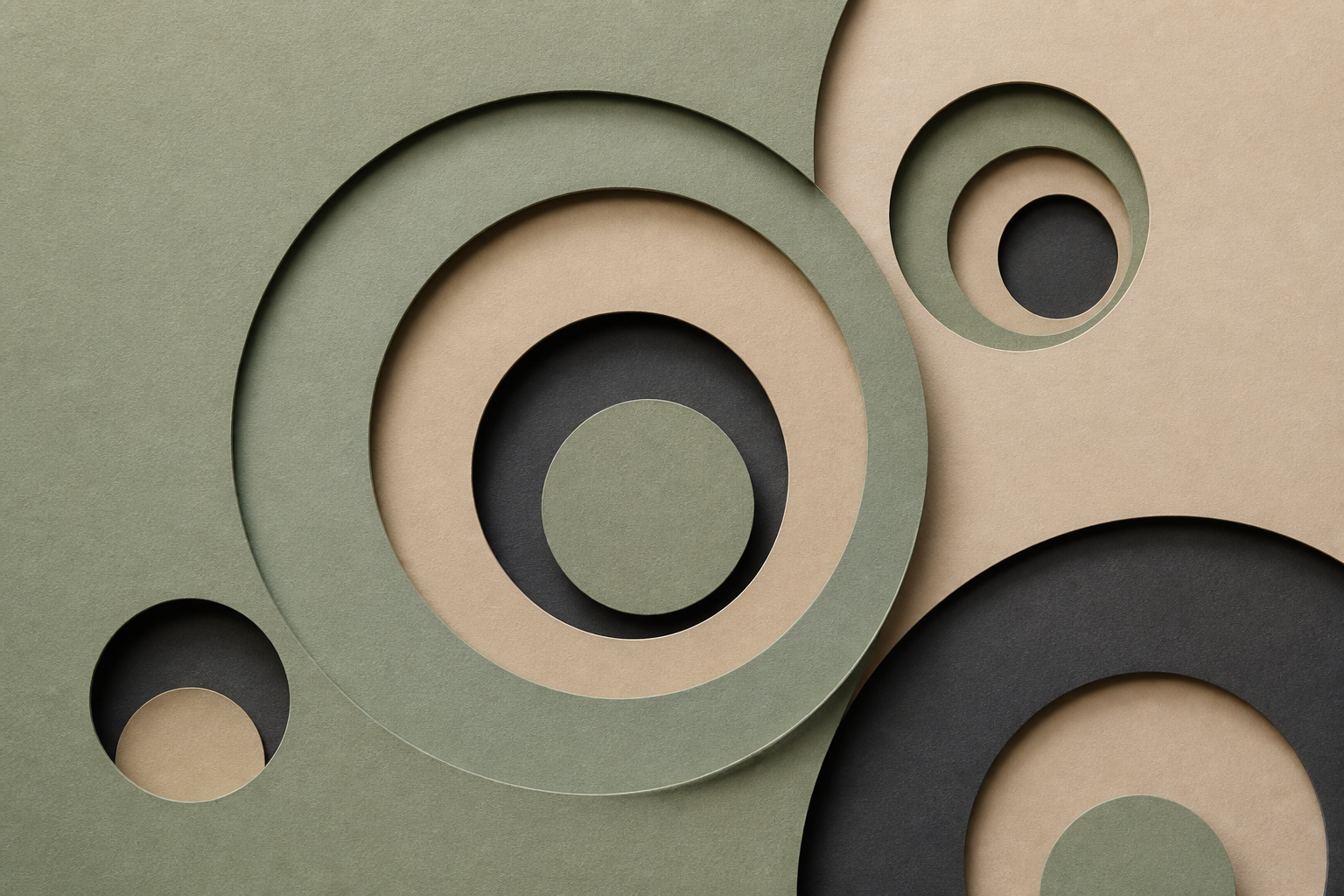 AI art — die-cut krugovi