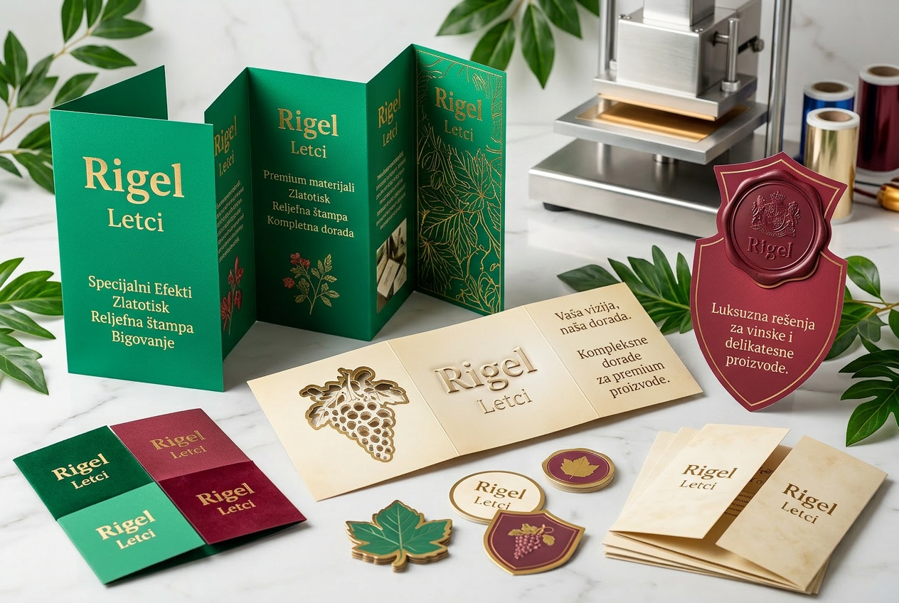 Letci i flayer — digitalna štampa za promociju, Rigel štamparija Ilidža